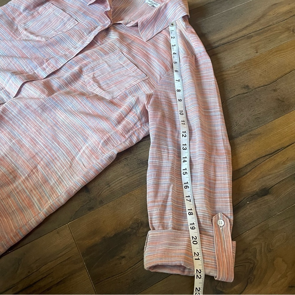 Splendid | Lightweight Button Down Blouse | Large - image 7